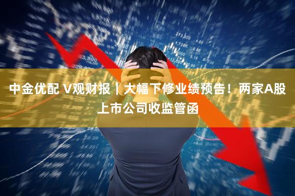 中金优配 V观财报｜大幅下修业绩预告！两家A股上市公司收监管函